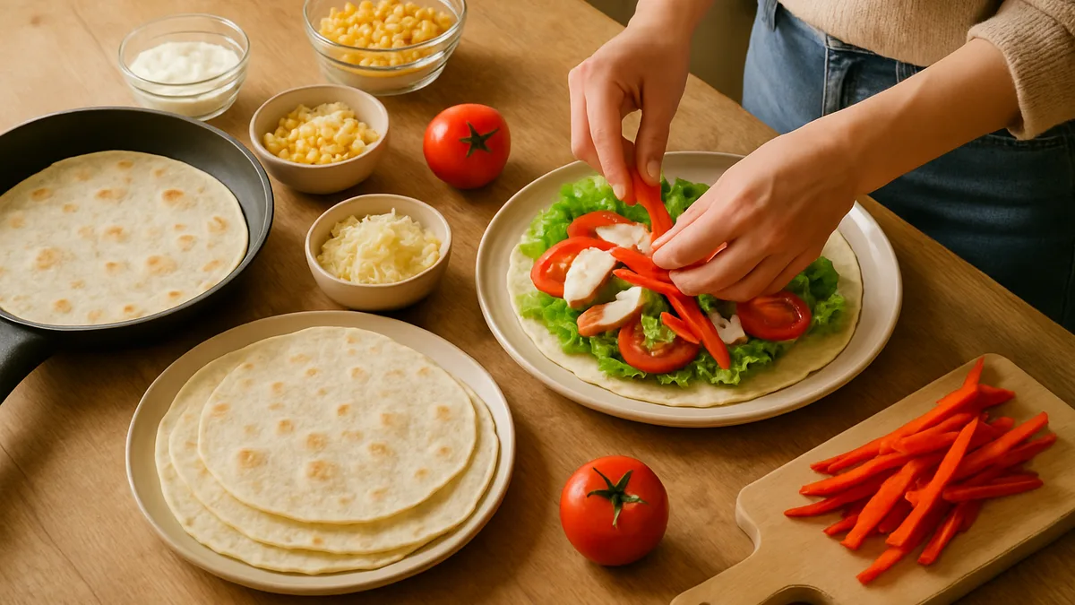 Recette wrap maison : la pâte express et les garnitures futées